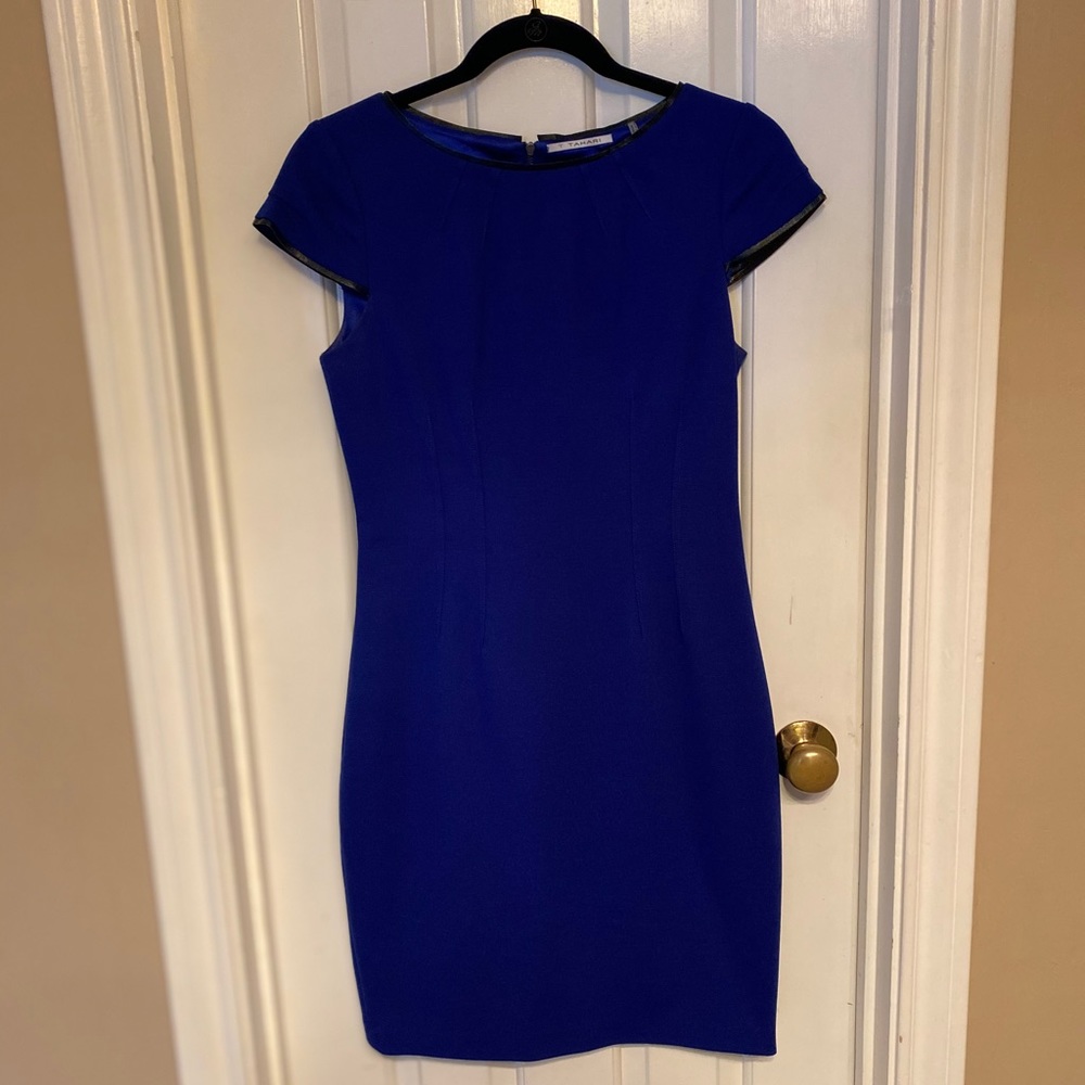 Tahari pencil dress size 4 Cobalt Blue